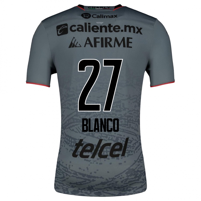 Kinder Domingo Blanco #27 Grau Auswärtstrikot Trikot 2023/24 T-Shirt Belgien