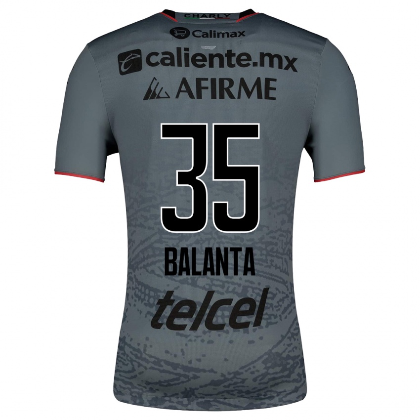 Kinder Kevin Balanta #35 Grau Auswärtstrikot Trikot 2023/24 T-Shirt Belgien