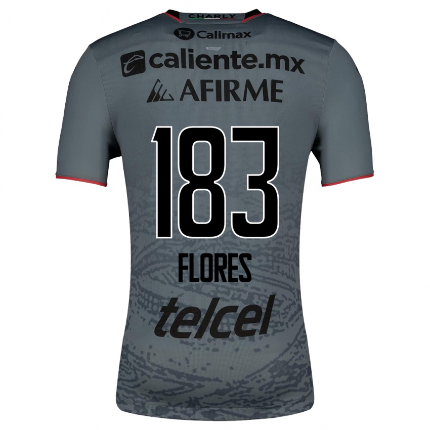Enfant Maillot Abraham Flores #183 Gris Tenues Extérieur 2023/24 T-Shirt Belgique