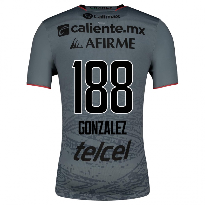 Kinder Jorge González #188 Grau Auswärtstrikot Trikot 2023/24 T-Shirt Belgien