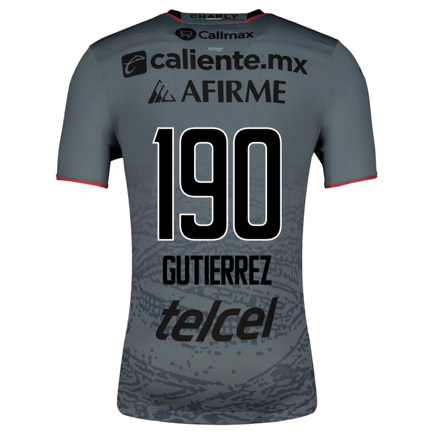 Kinder Dayán Gutiérrez #190 Grau Auswärtstrikot Trikot 2023/24 T-Shirt Belgien