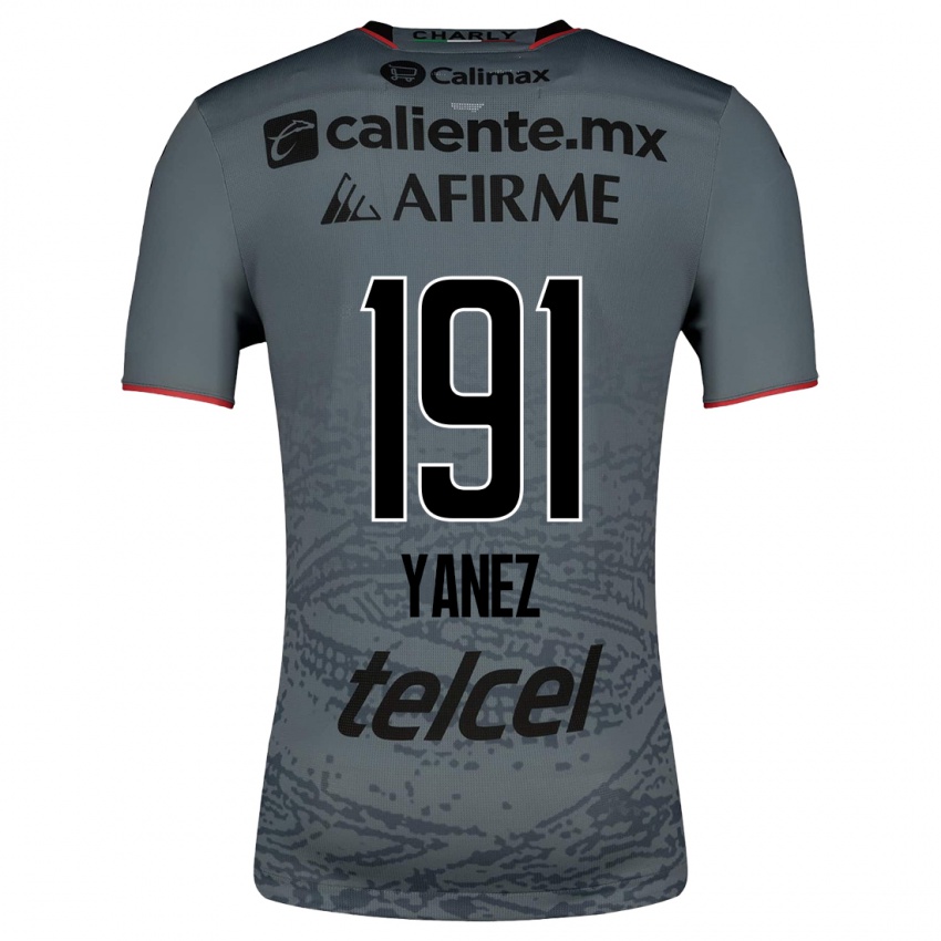 Kinder Sebastián Yánez #191 Grau Auswärtstrikot Trikot 2023/24 T-Shirt Belgien
