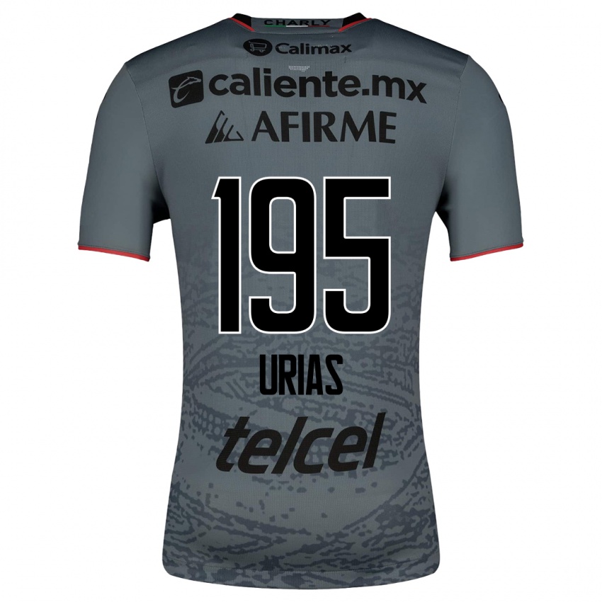 Kinder Héctor Urías #195 Grau Auswärtstrikot Trikot 2023/24 T-Shirt Belgien