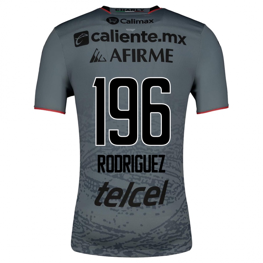 Kinder Prince Rodríguez #196 Grau Auswärtstrikot Trikot 2023/24 T-Shirt Belgien