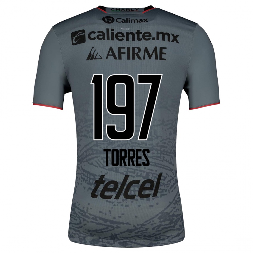 Kinder Christopher Torres #197 Grau Auswärtstrikot Trikot 2023/24 T-Shirt Belgien