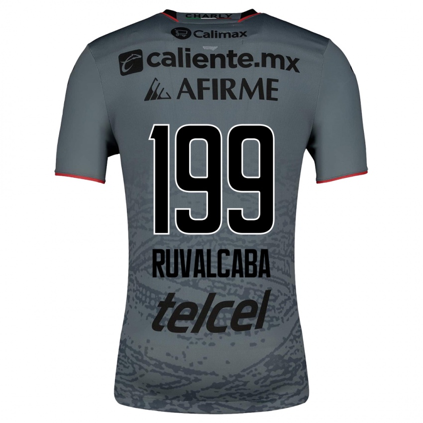 Enfant Maillot Ignacio Ruvalcaba #199 Gris Tenues Extérieur 2023/24 T-Shirt Belgique