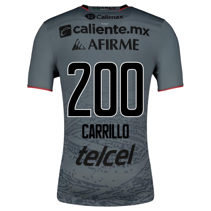 Enfant Maillot Manuel Carrillo #200 Gris Tenues Extérieur 2023/24 T-Shirt Belgique