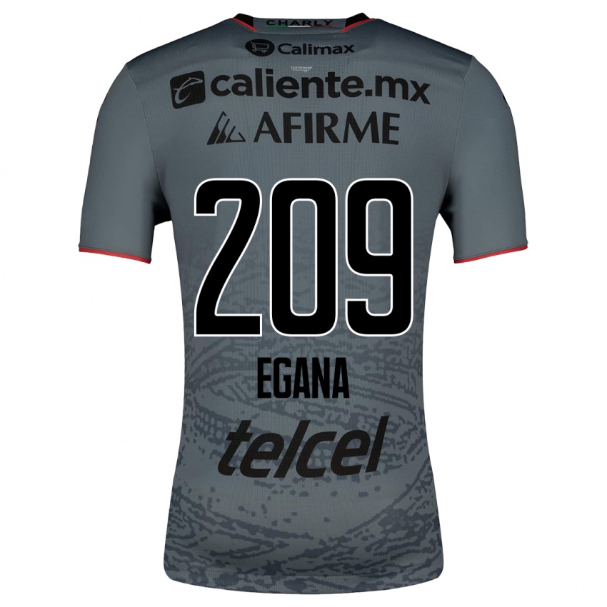 Enfant Maillot Arath Egaña #209 Gris Tenues Extérieur 2023/24 T-Shirt Belgique
