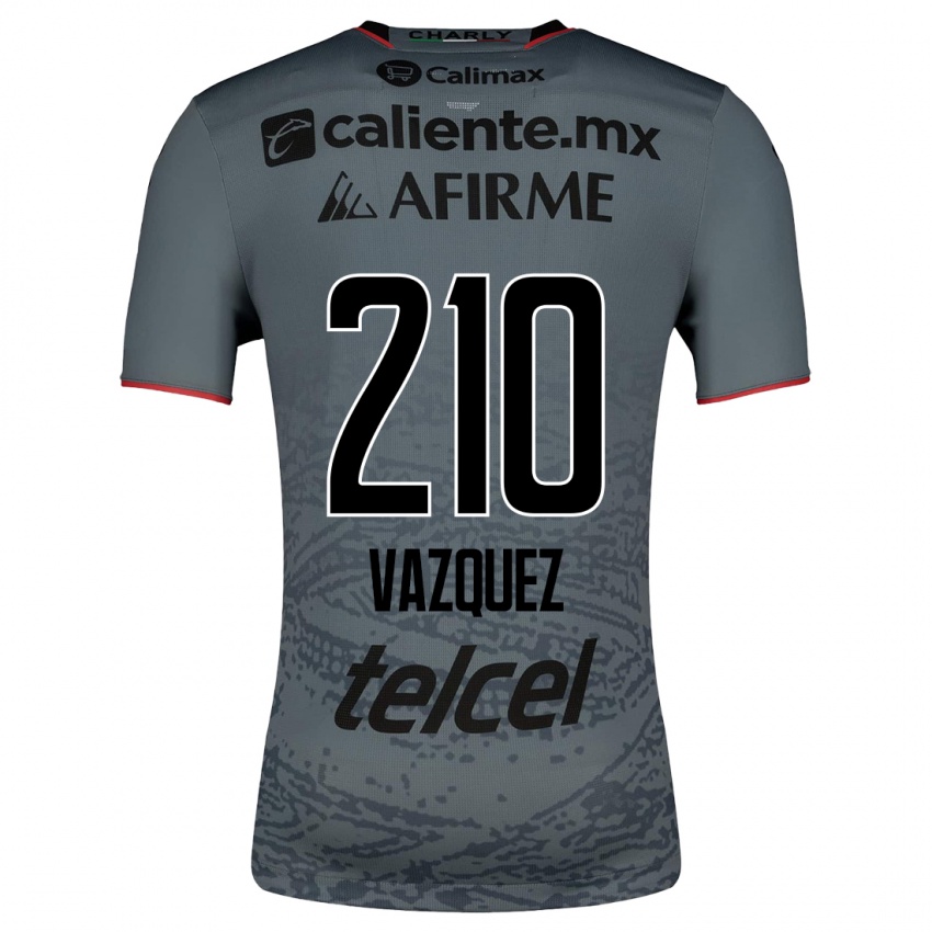 Kinder Daniel Vázquez #210 Grau Auswärtstrikot Trikot 2023/24 T-Shirt Belgien