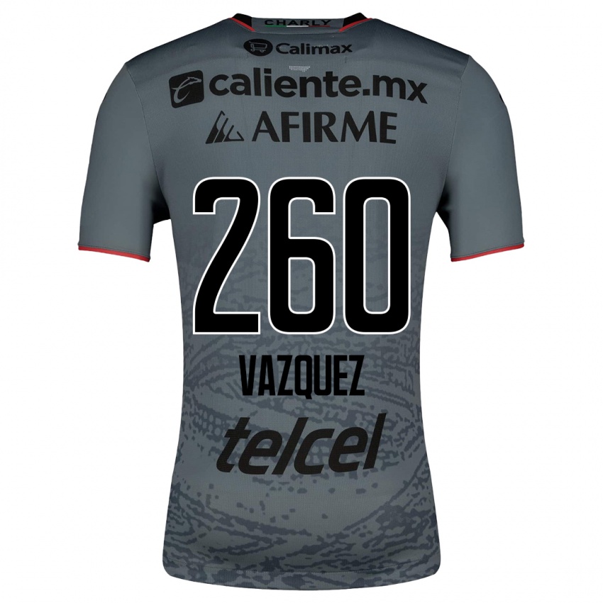 Enfant Maillot Octavio Vázquez #260 Gris Tenues Extérieur 2023/24 T-Shirt Belgique