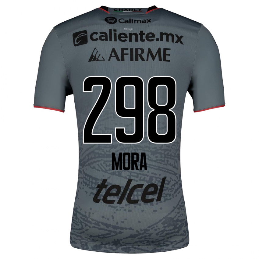 Kinder Gilberto Mora #298 Grau Auswärtstrikot Trikot 2023/24 T-Shirt Belgien