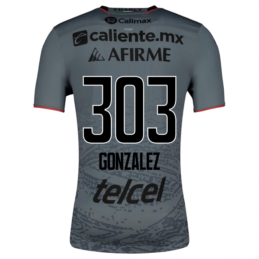 Enfant Maillot Osmar González #303 Gris Tenues Extérieur 2023/24 T-Shirt Belgique