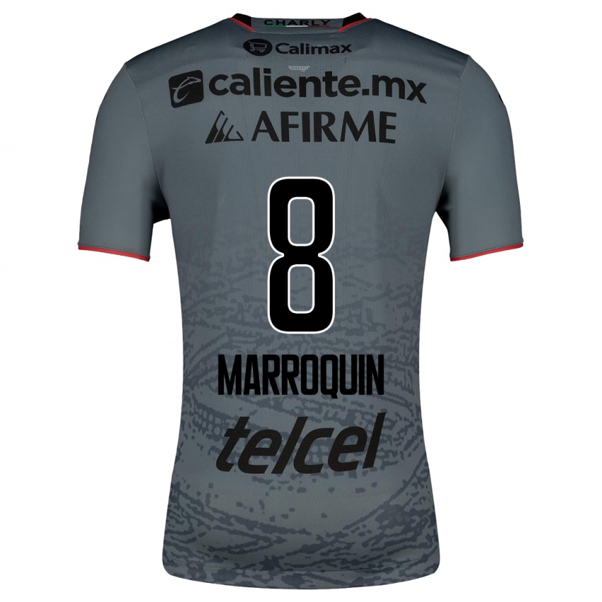 Enfant Maillot Ammanda Marroquin #8 Gris Tenues Extérieur 2023/24 T-Shirt Belgique