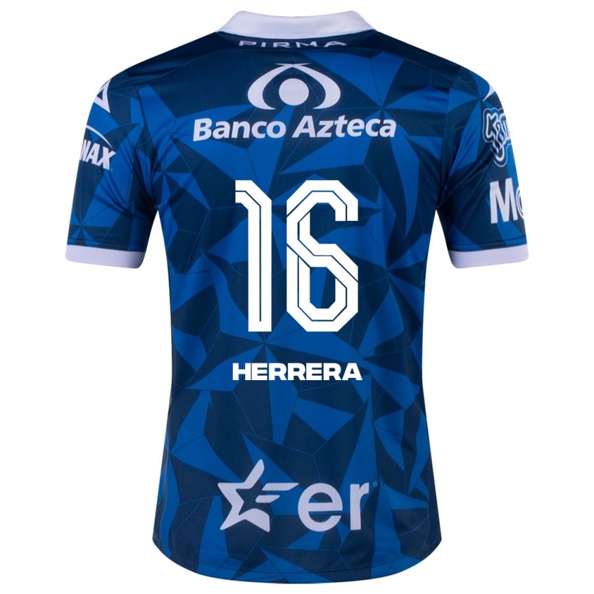 Kinderen Alberto Herrera #16 Blauw Uitshirt Uittenue 2023/24 T-Shirt België