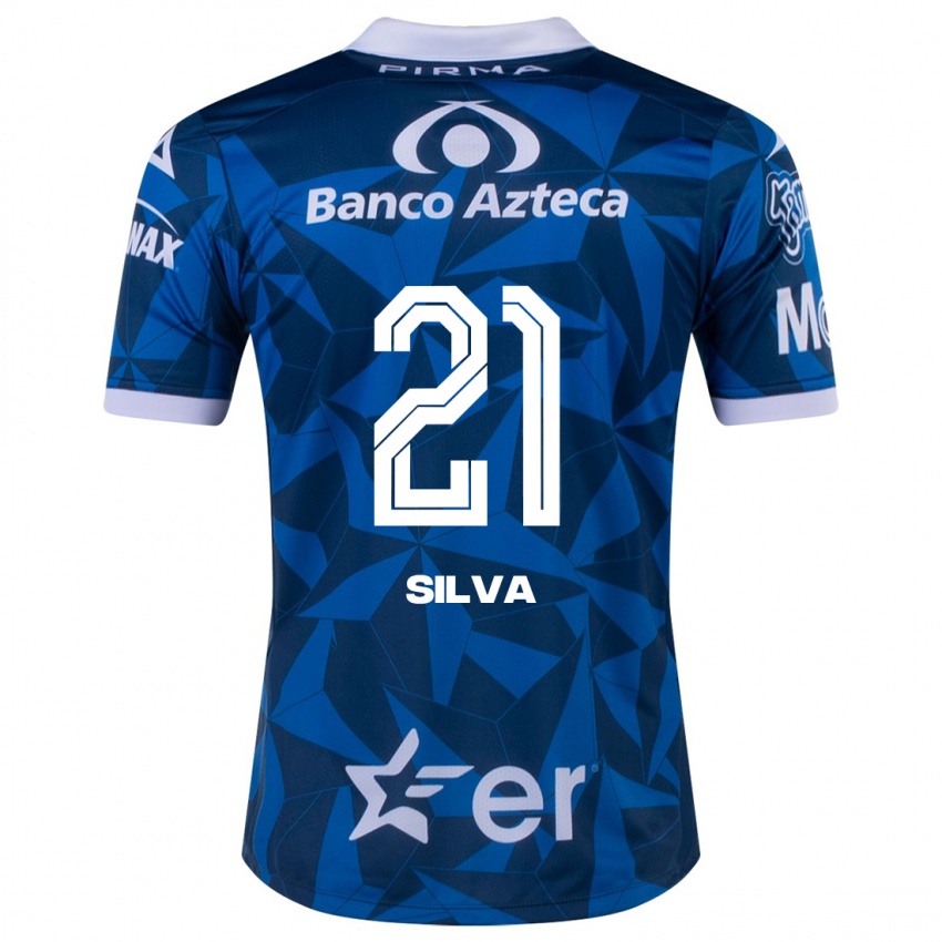 Kinderen Gastón Silva #21 Blauw Uitshirt Uittenue 2023/24 T-Shirt België