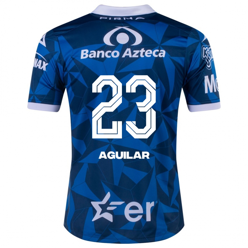 Kinder Daniel Aguilar #23 Blau Auswärtstrikot Trikot 2023/24 T-Shirt Belgien