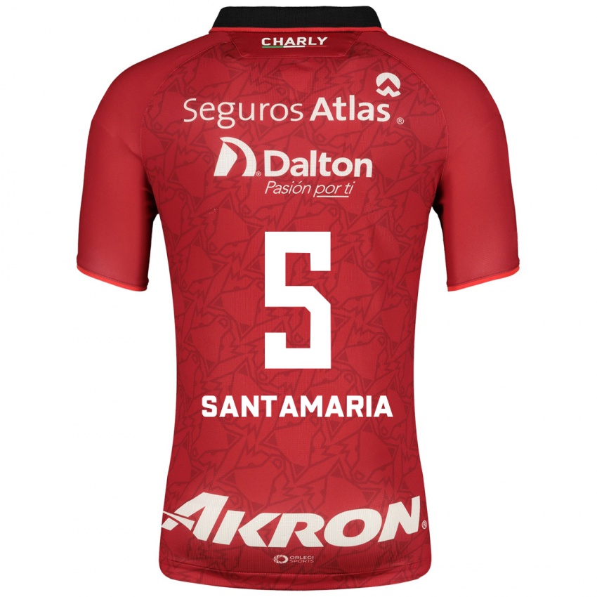 Kinder Anderson Santamaría #5 Rot Auswärtstrikot Trikot 2023/24 T-Shirt Belgien