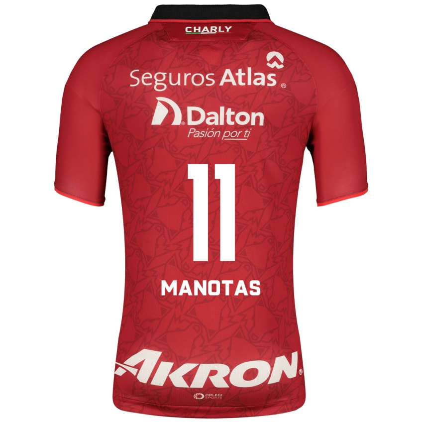 Kinderen Mauro Manotas #11 Rood Uitshirt Uittenue 2023/24 T-Shirt België