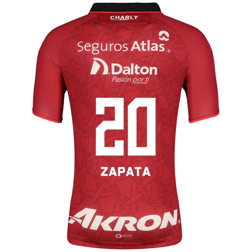 Kinderen Juan Zapata #20 Rood Uitshirt Uittenue 2023/24 T-Shirt België
