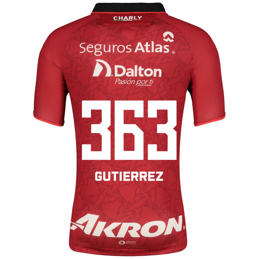 Kinder Orlando Gutiérrez #363 Rot Auswärtstrikot Trikot 2023/24 T-Shirt Belgien