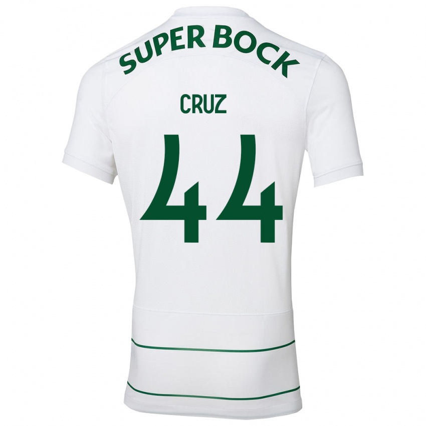 Kinder Marco Cruz #44 Weiß Auswärtstrikot Trikot 2023/24 T-Shirt Belgien