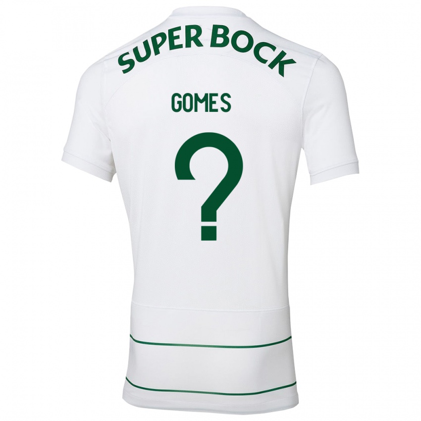 Enfant Maillot Luís Gomes #0 Blanc Tenues Extérieur 2023/24 T-Shirt Belgique