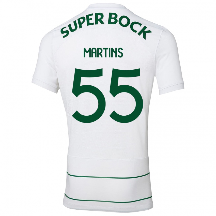 Kinder Carolina Martins #55 Weiß Auswärtstrikot Trikot 2023/24 T-Shirt Belgien