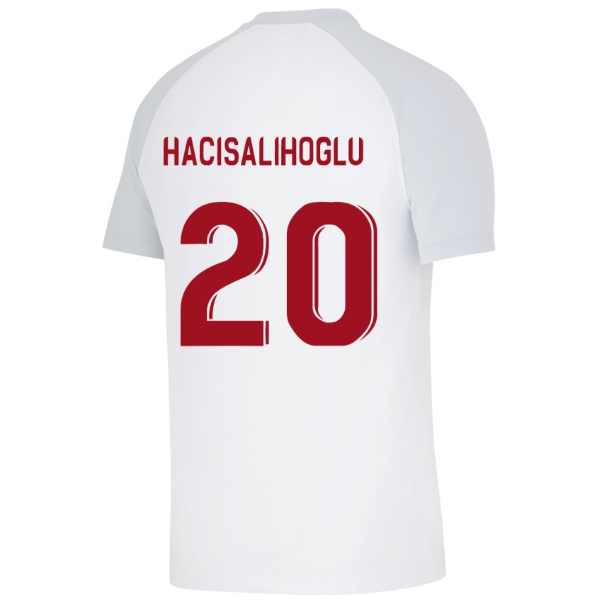Kinder Arda Hacisalihoglu #20 Weiß Auswärtstrikot Trikot 2023/24 T-Shirt Belgien