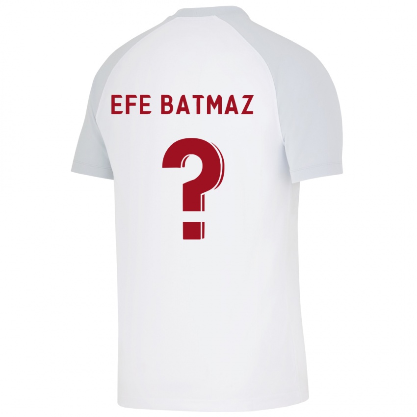 Kinder Mert Efe Batmaz #0 Weiß Auswärtstrikot Trikot 2023/24 T-Shirt Belgien