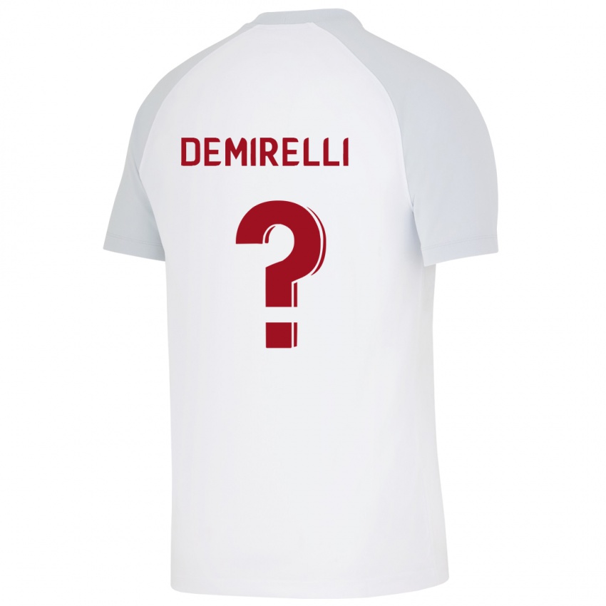 Kinder Ahmet Demirelli #0 Weiß Auswärtstrikot Trikot 2023/24 T-Shirt Belgien