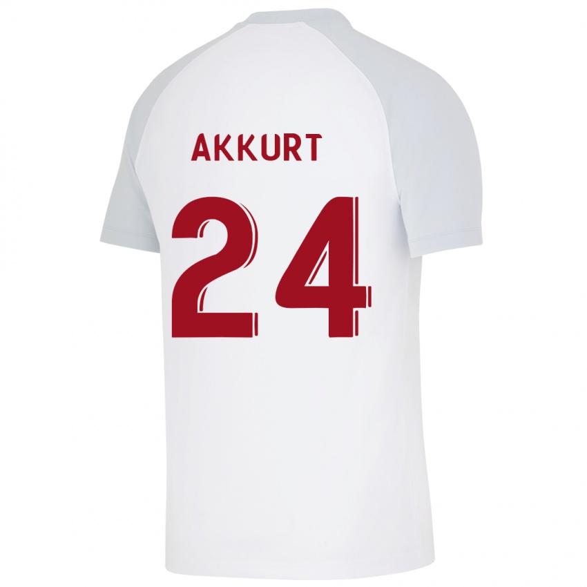Kinder Arzu Akkurt #24 Weiß Auswärtstrikot Trikot 2023/24 T-Shirt Belgien