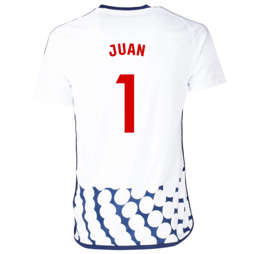Enfant Maillot Ramón Juan #1 Blanc Tenues Extérieur 2023/24 T-Shirt Belgique