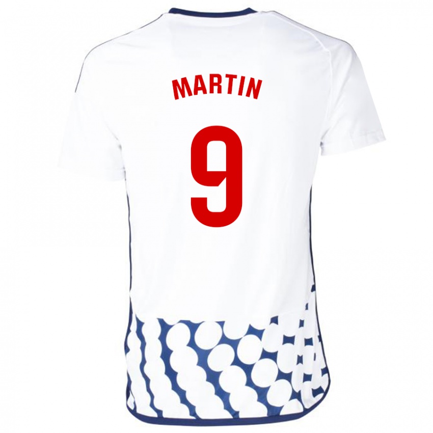 Enfant Maillot Carlos Martin #9 Blanc Tenues Extérieur 2023/24 T-Shirt Belgique