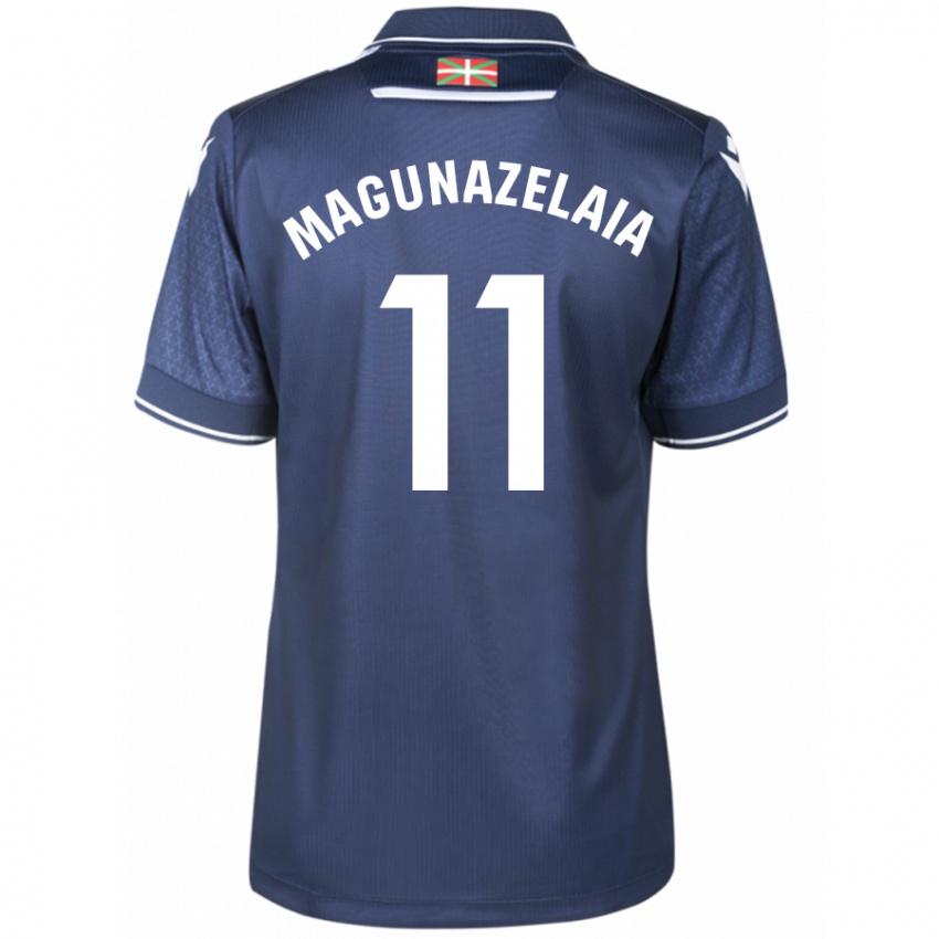 Kinder Jon Magunazelaia #11 Marine Auswärtstrikot Trikot 2023/24 T-Shirt Belgien