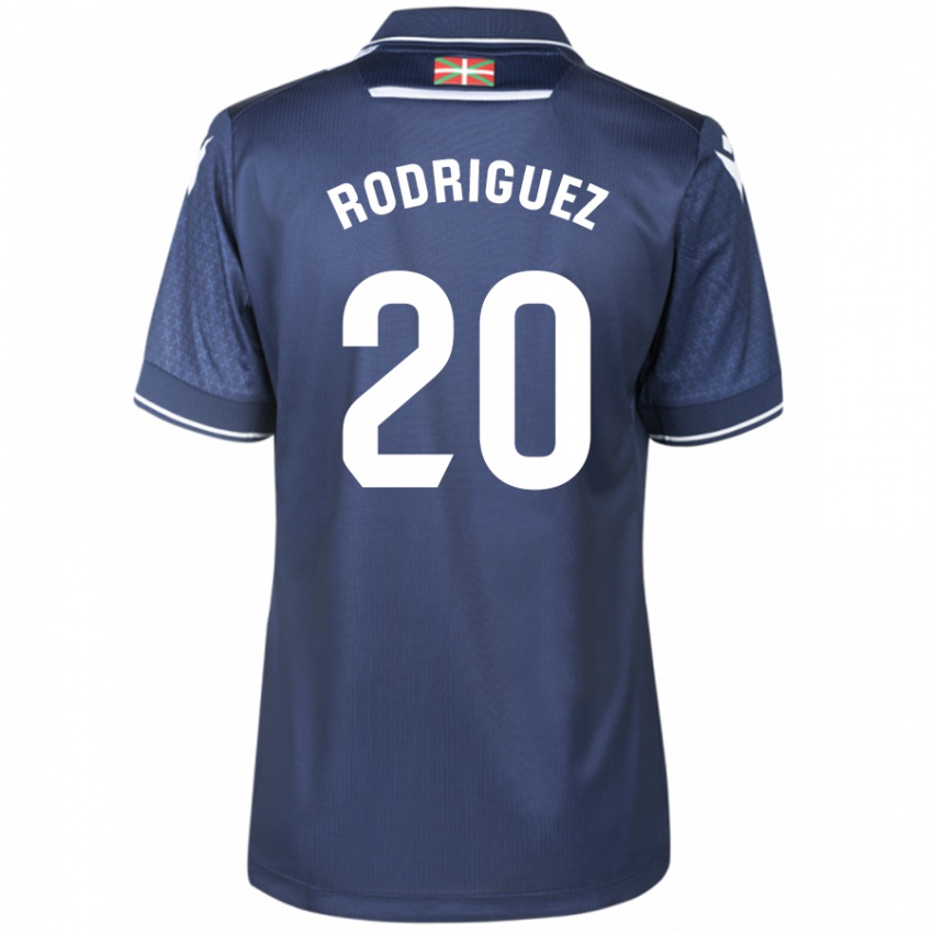 Kinder Mikel Rodriguez #20 Marine Auswärtstrikot Trikot 2023/24 T-Shirt Belgien