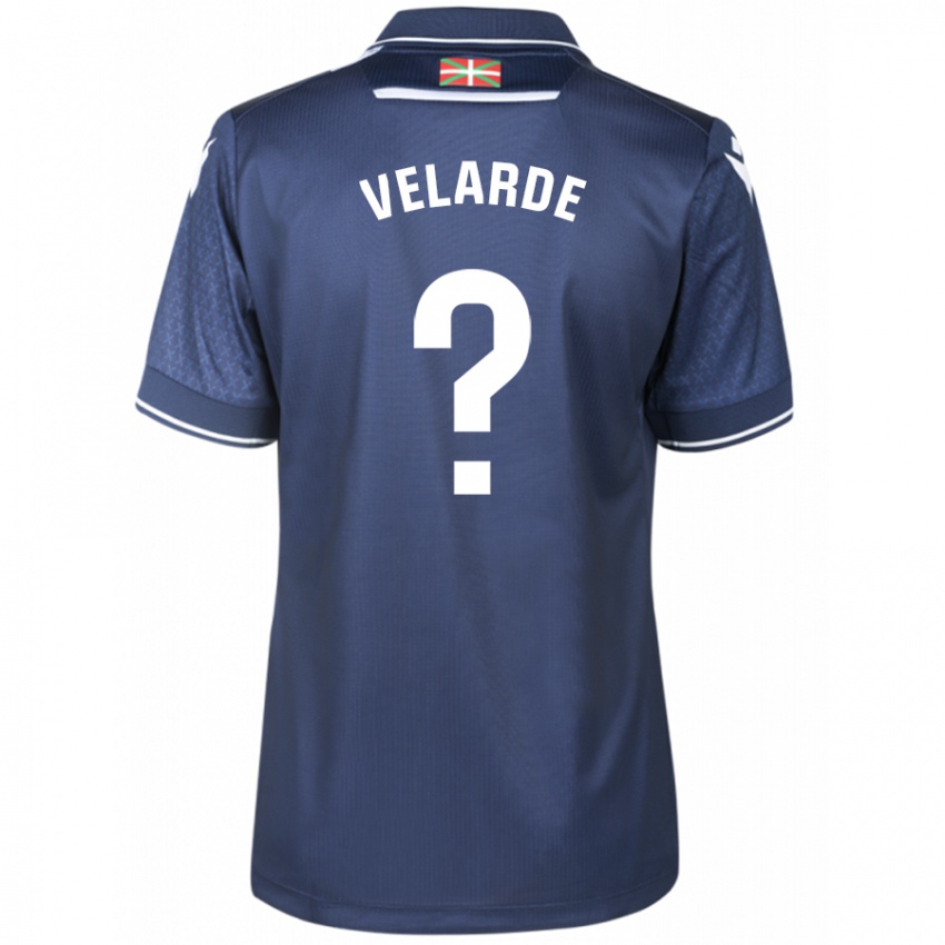 Kinderen Alain Velarde #0 Marine Uitshirt Uittenue 2023/24 T-Shirt België