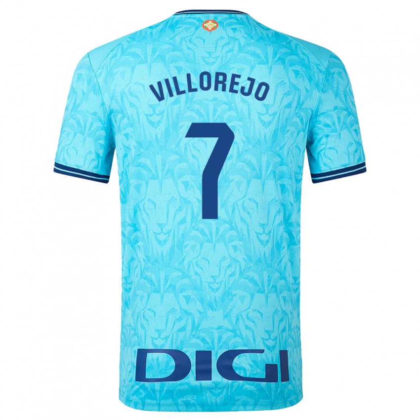 Kinderen Ardaitz Villorejo #7 Hemelsblauw Uitshirt Uittenue 2023/24 T-Shirt België