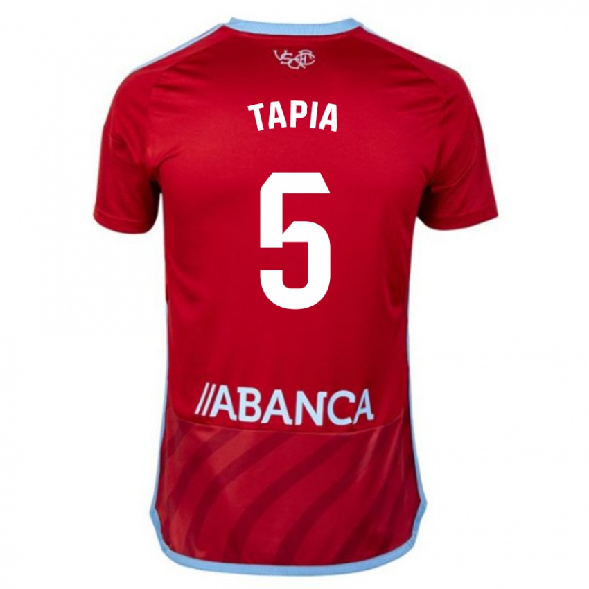 Kinderen Renato Tapia #5 Rood Uitshirt Uittenue 2023/24 T-Shirt België