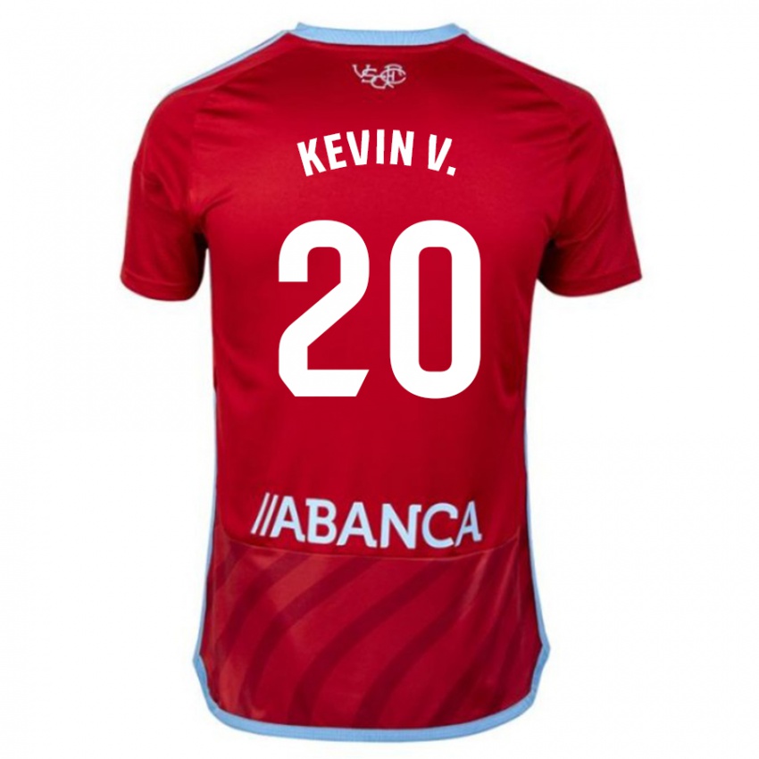Kinderen Kevin Vázquez #20 Rood Uitshirt Uittenue 2023/24 T-Shirt België