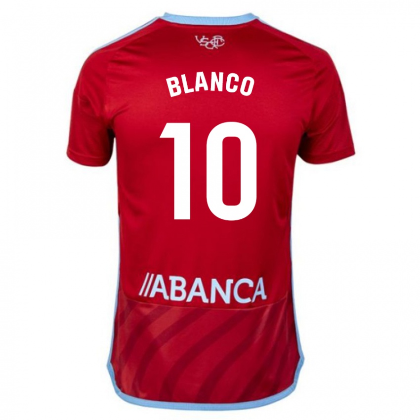 Kinder Raúl Blanco #10 Rot Auswärtstrikot Trikot 2023/24 T-Shirt Belgien
