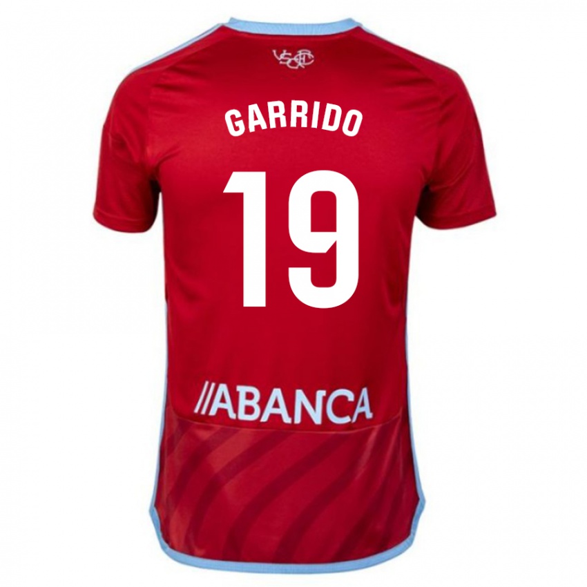 Kinder Manu Garrido #19 Rot Auswärtstrikot Trikot 2023/24 T-Shirt Belgien