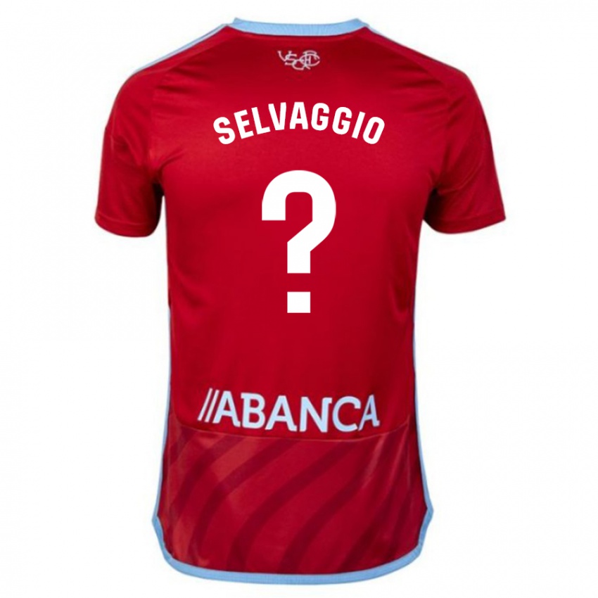 Enfant Maillot Nico Selvaggio #0 Rouge Tenues Extérieur 2023/24 T-Shirt Belgique