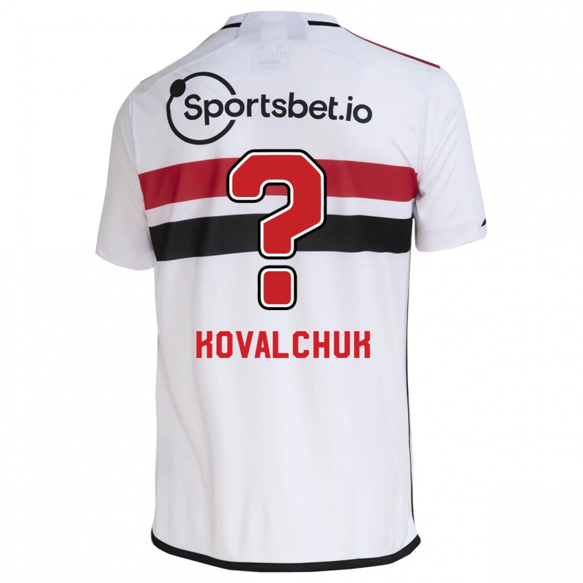 Herren Filipp Kovalchuk #0 Weiß Heimtrikot Trikot 2023/24 T-Shirt Belgien