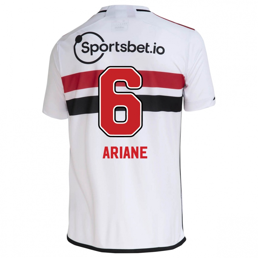 Herren Ariane #6 Weiß Heimtrikot Trikot 2023/24 T-Shirt Belgien
