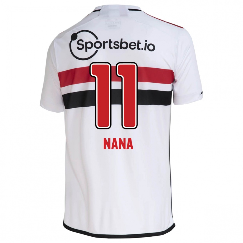 Homme Maillot Nana #11 Blanc Tenues Domicile 2023/24 T-Shirt Belgique