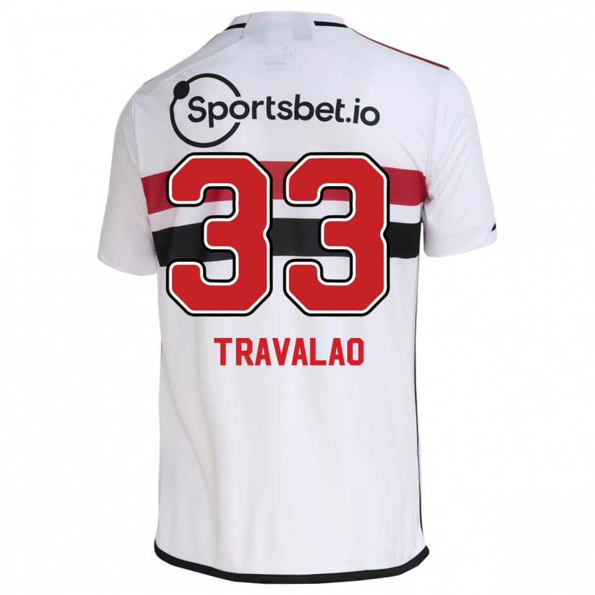 Herren Rafa Travalão #33 Weiß Heimtrikot Trikot 2023/24 T-Shirt Belgien