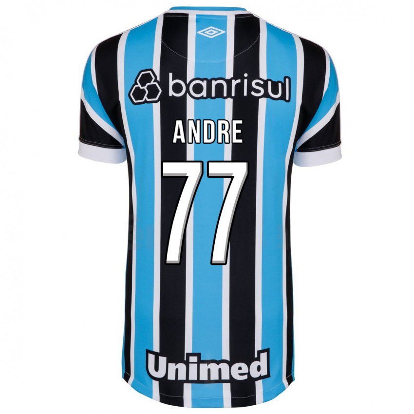 Herren André #77 Blau Heimtrikot Trikot 2023/24 T-Shirt Belgien