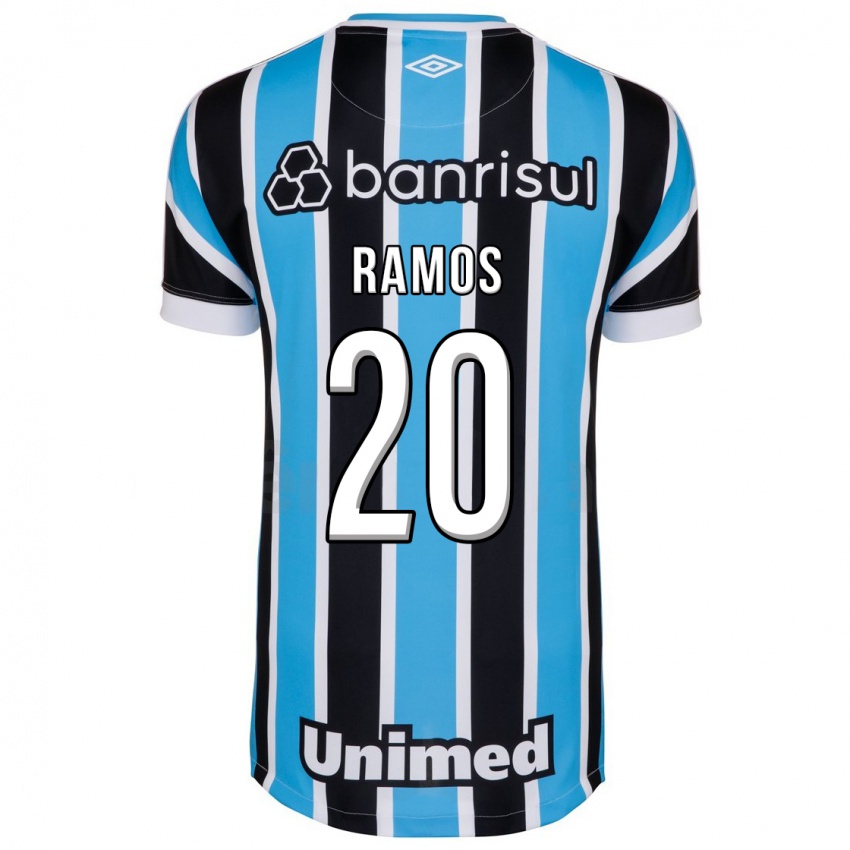 Herren Mónica Ramos #20 Blau Heimtrikot Trikot 2023/24 T-Shirt Belgien