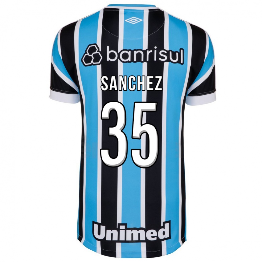 Herren Lari Sanchez #35 Blau Heimtrikot Trikot 2023/24 T-Shirt Belgien