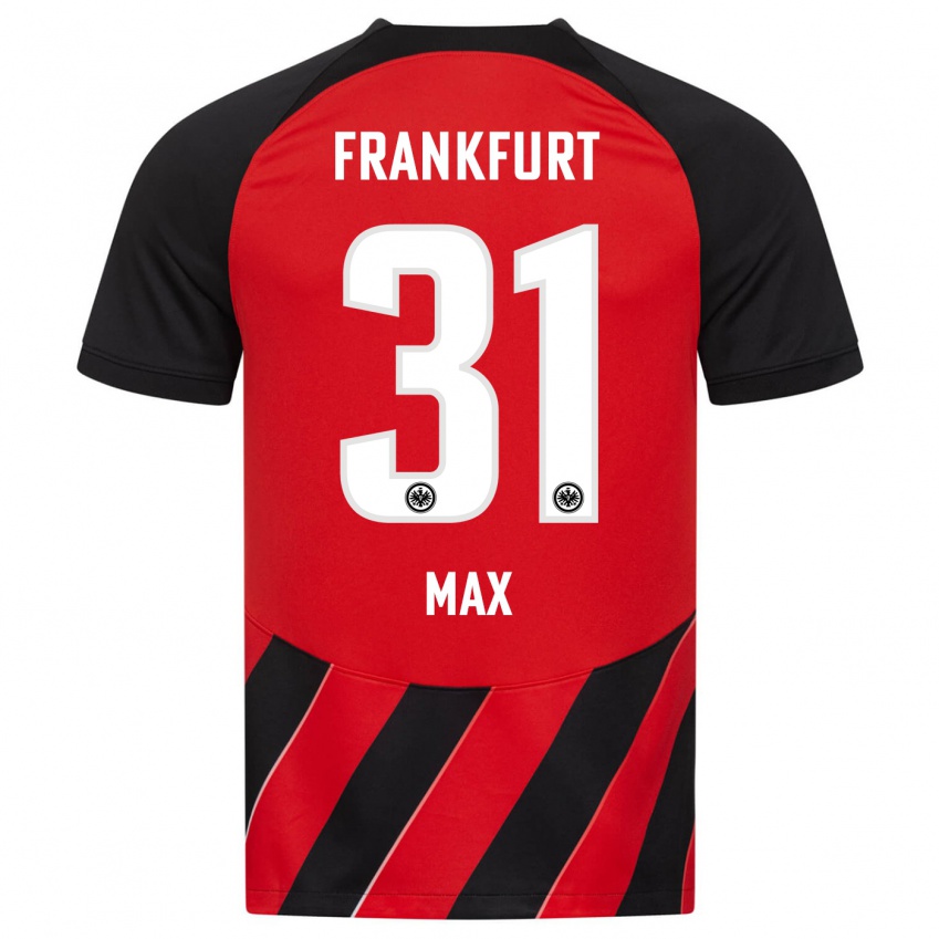 Herren Philipp Max #31 Rot Schwarz Heimtrikot Trikot 2023/24 T-Shirt Belgien